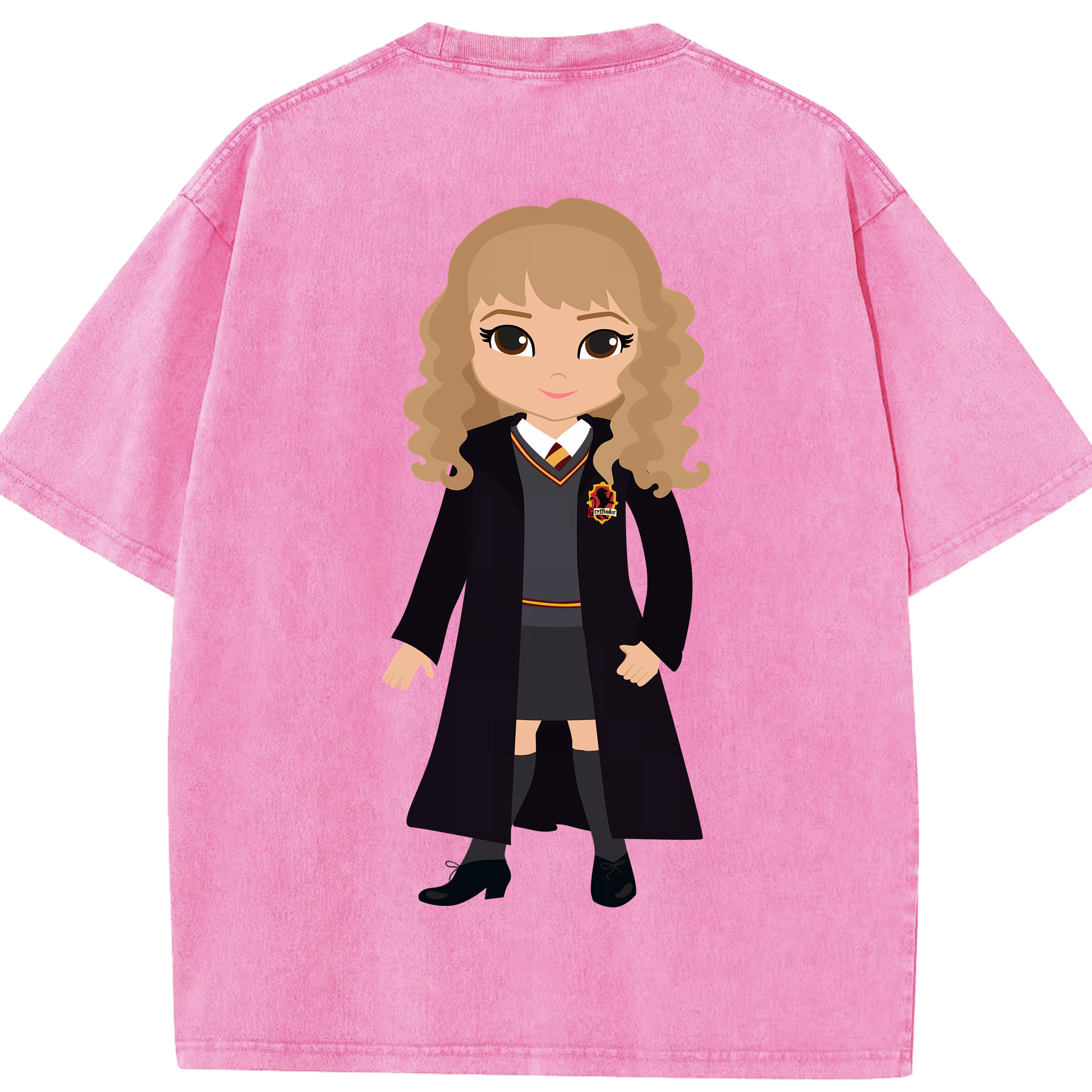 （画像用） Harry Potter ハリー・ポッターシリーズ 綿100% ヴィンテージ風 半袖Tシャツ（背面プリント）